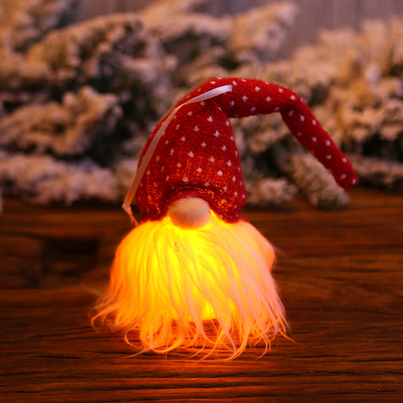 Julskogstomte LED-docka