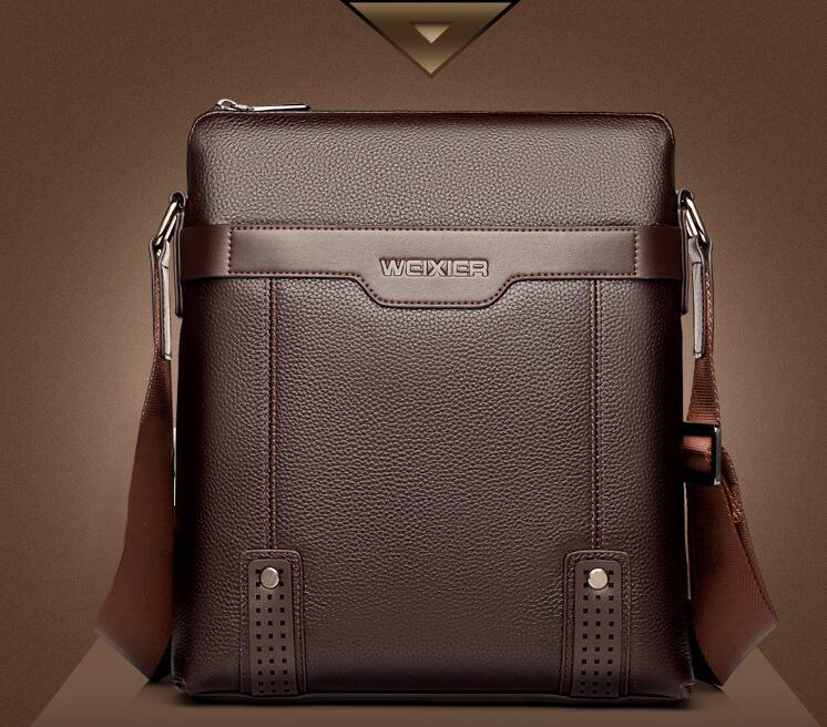 Mode PU-läder Herr Messenger-väskor