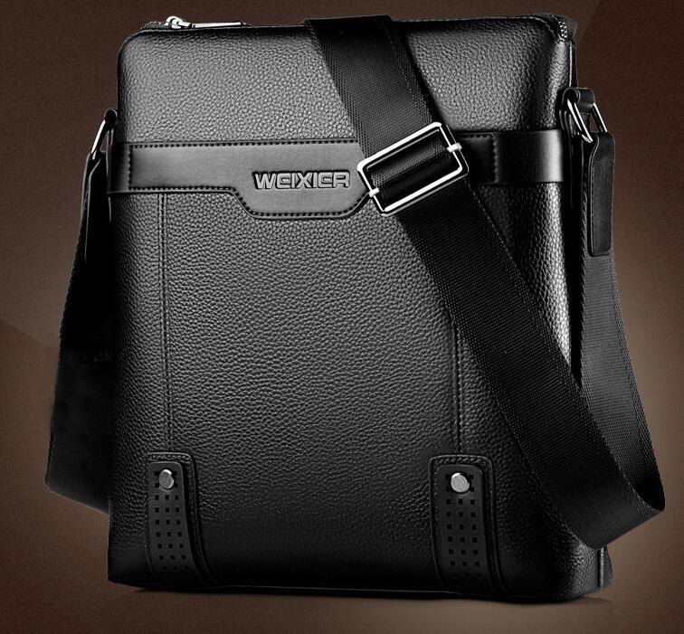 Mode PU-läder Herr Messenger-väskor