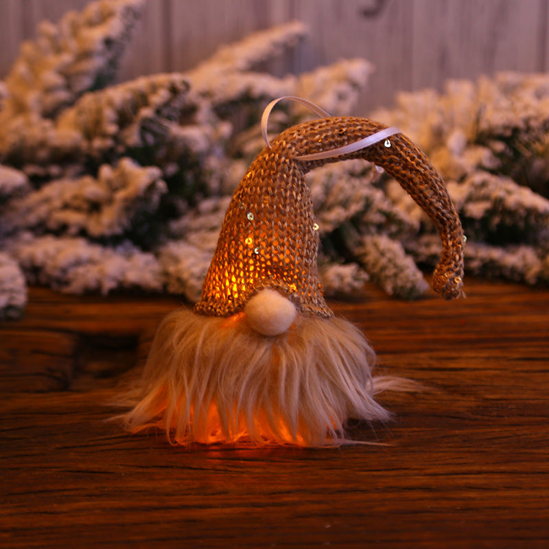 Julskogstomte LED-docka