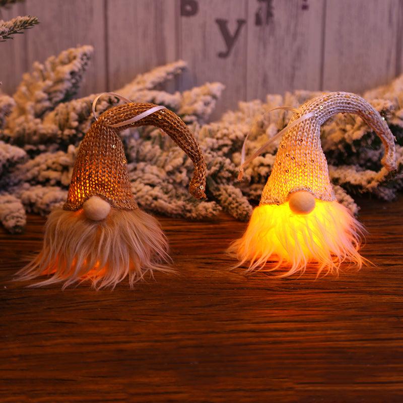 Julskogstomte LED-docka