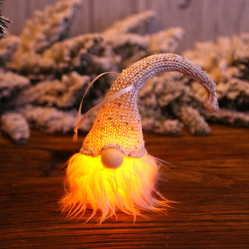 Julskogstomte LED-docka