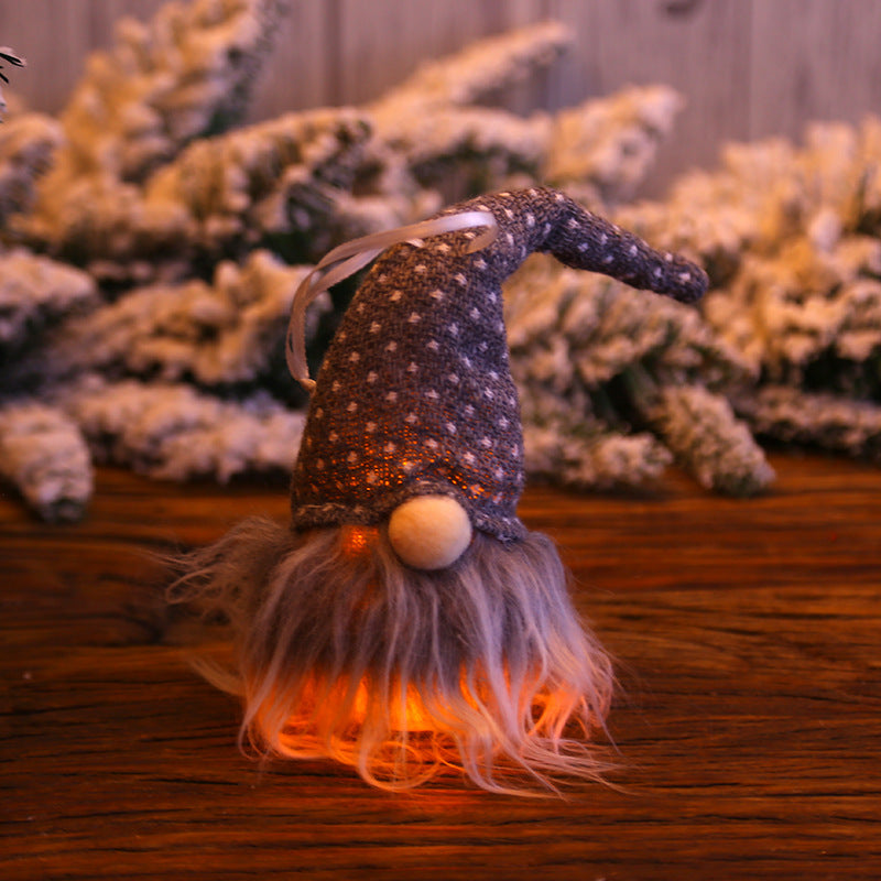 Julskogstomte LED-docka