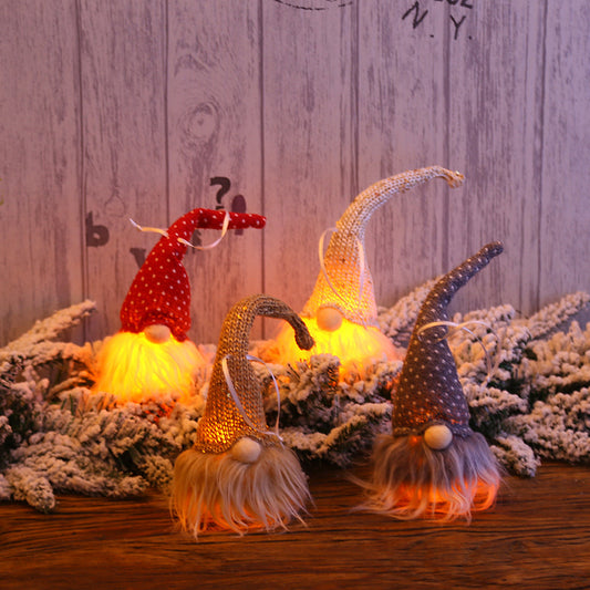 Julskogstomte LED-docka